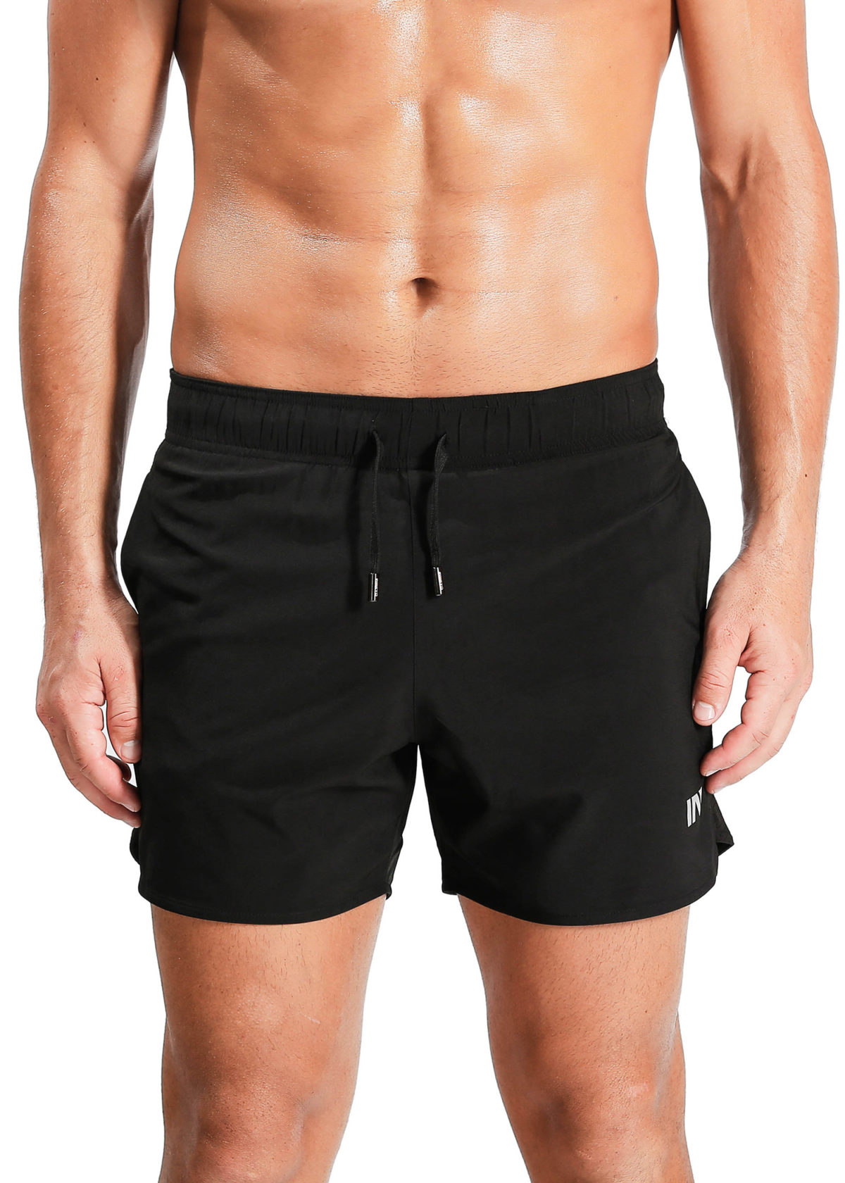Black stretch gym shorts – www.inbeyo.com